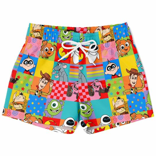 Discover Pixar Disney Men's Beach Shorts