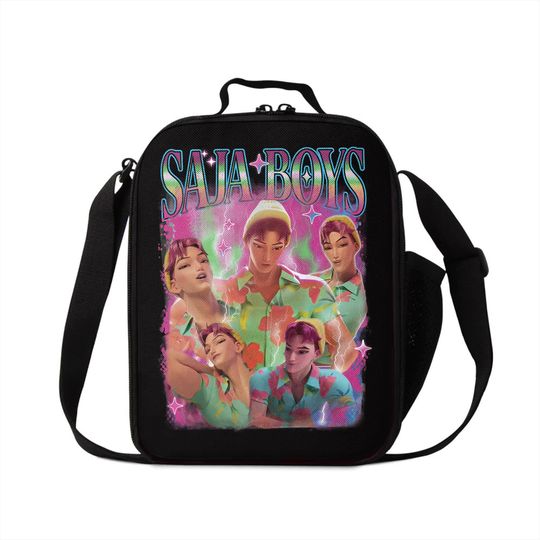Saja Boys Huntrix Lunch Bag, Kids Lunch Bag, Kpop Demon Hunters Lunch Bag, Back to School Lunch Bag