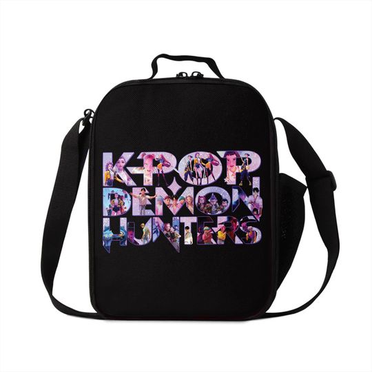 Kpop Demon Hunter HUNTRIX Kids Lunch Bag with Stylish Graphic for School
