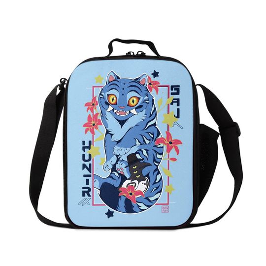 Demon Hunter Tiger Derpy Lunch Bag, Huntrix Kids Lunch Bag, Tiger Lunch Bag, Hunter's Tiger Fan Lunch Bag, KPDH Back-to-School Lunch Bag