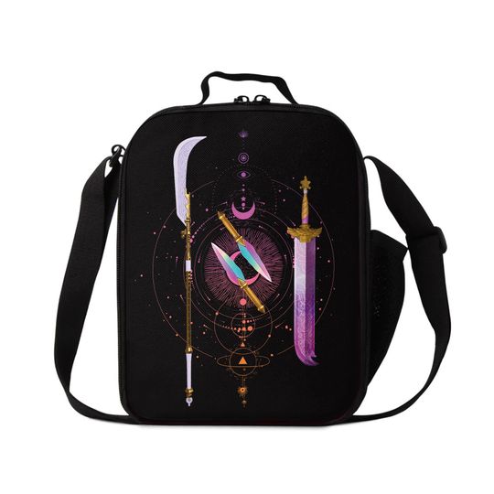Huntrix KPDH Lunch Bag, Weapon Lunch Bag, Demon Hunters Merch, Mira Rumi Joey Lunch Bag, Kpop Fan Gift, Back to School Lunch Bag