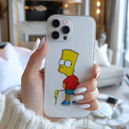 Discover The Simpsons Characters Bart Simpson Peeing Funny Poster Funny Famous Cartoon Characters Figure Phone Case