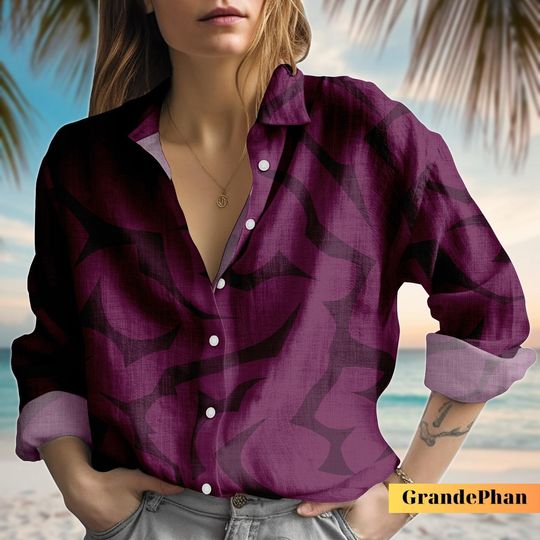 Kpop Demon Hunters Blouse Shirt, Jinwoo Blouse Top, Saja Boys Button Up Shirt, Women Blouse