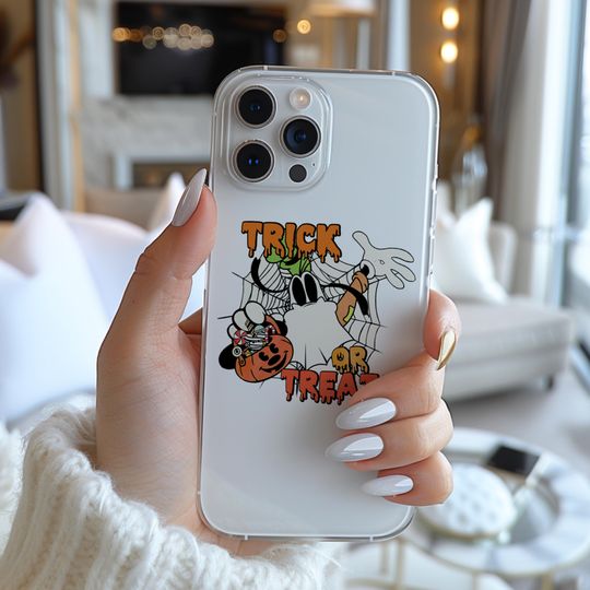Disney Mickey Halloween Party Costume Trick Or Treat Poster Funny Famous Cartoon Character Figure Phone Case