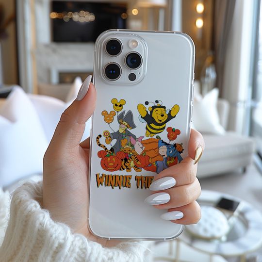 Discover Disney Winnie The Pooh Characters Halloween Party Costume Funny Famous Cartoon Character Figure Phone Case