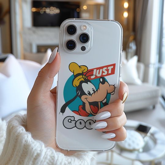 Discover Disney Goofy Just Happy Face Poster Funny Famous Cartoon Character Figure Phone Case