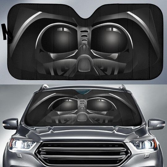 Star Wars Car Sun Shade, Darth Vader Face Car Windshield