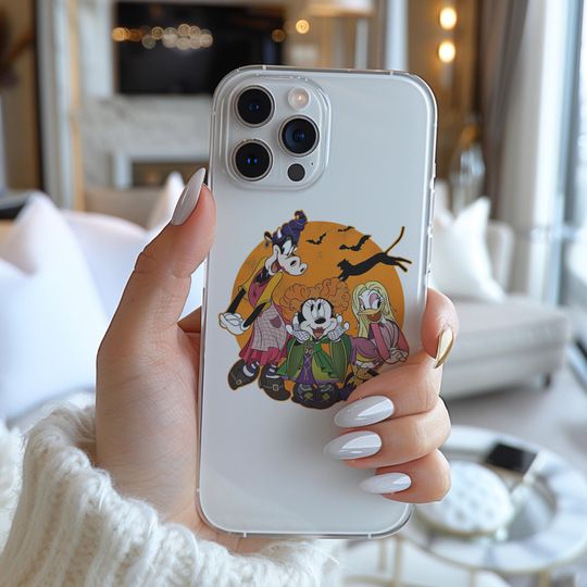 Discover Halloween Disney Mickey's Friends Halloween Cosplay Poster Funny Famous Cartoon Character Figure Phone Case