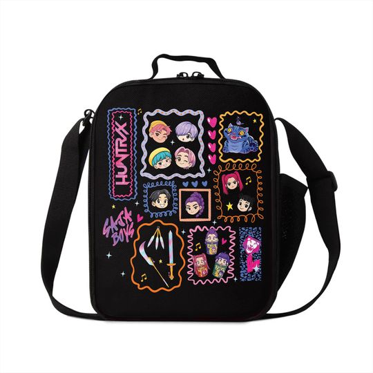 KPDH Back to School Lunch Bag, Kpop Huntrix Girl Lunch Bag, Saja Boys Lunch Bag, Kpop Idol Group Lunch Bag, Gift for Huntrix Fans