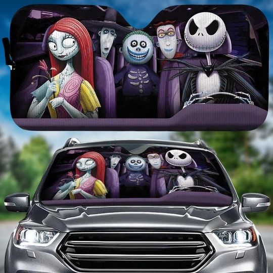 Discover Jack Skellington Car Sun Shade, Nightmare Before Christmas Sunshade