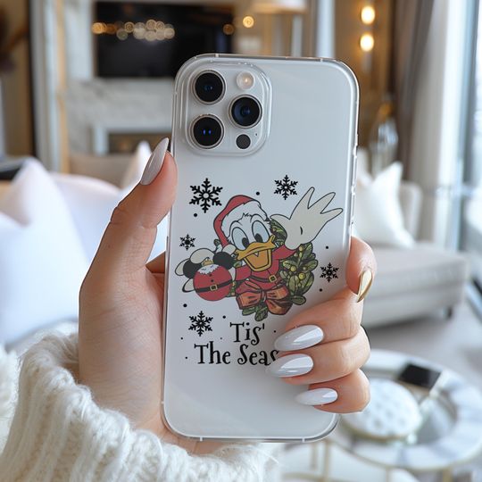 Donald Duck Cosplay Christmas Tis' The Season Poster Funny Famous Cartoon Character Figure Phone Case