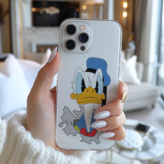 Discover Donald Duck Angry Face Poster Funny Famous Cartoon Character Figure Phone Case