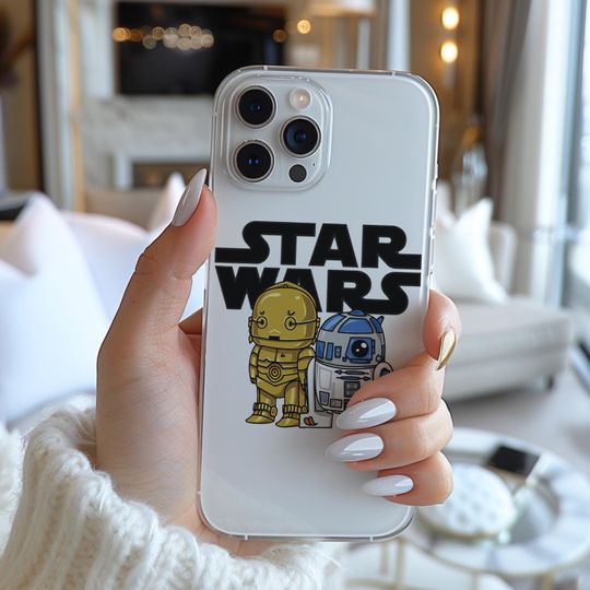 Star Wars Boba Fett And R2-D2 Funny Famous Character Figure Phone Case