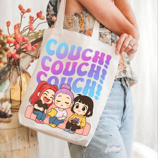 Couch! Couch! Couch!  KPop Demon Hunters Tote Bag, Kpop Demon Hunters Tote Bag Bag, Huntrix Girls Bag, Mira Rumi Joey Bag, Demon Hunter