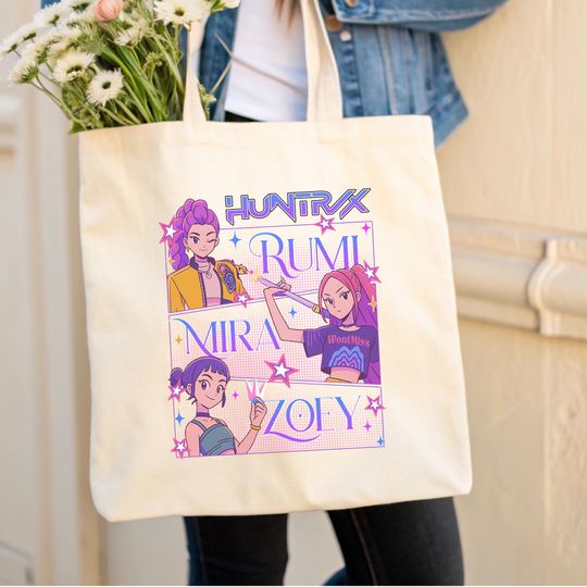 Demon Hunter Inspired Tote Bag  Bold, Stylish, Fierce