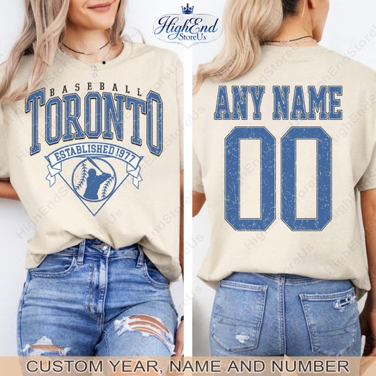 Discover Customized Toronto  shirt,  baseball Tee, Funny Baseball t-shirt, Toronto baseball Tee, Custom baseball mom, Baseball Gift tee