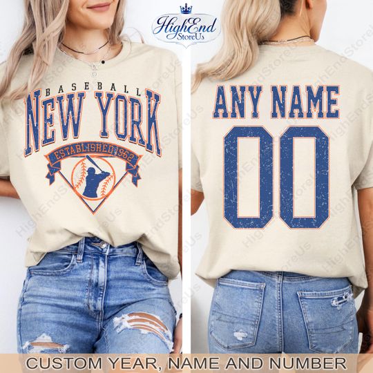 Discover Customized New York  shirt,  baseball Tee, Funny Baseball t-shirt, New York baseball Tee, Custom baseball mom, Baseball Gift tee