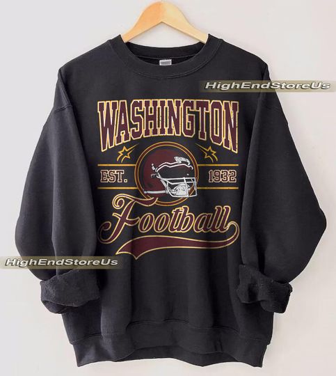 Vintage Washington Football sweatshirt, Football shirt,Washington football tshirt, Game day Football,American football tee, Game Day apparel