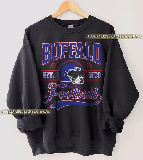 Vintage Buffalo Football sweatshirt, Football shirt,Buffalo football tshirt , Game day Football,American football tee, Game Day apparel