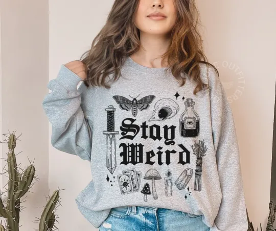 Discover STAY WEIRD | WITCHY THINGS SWEATSHIRT