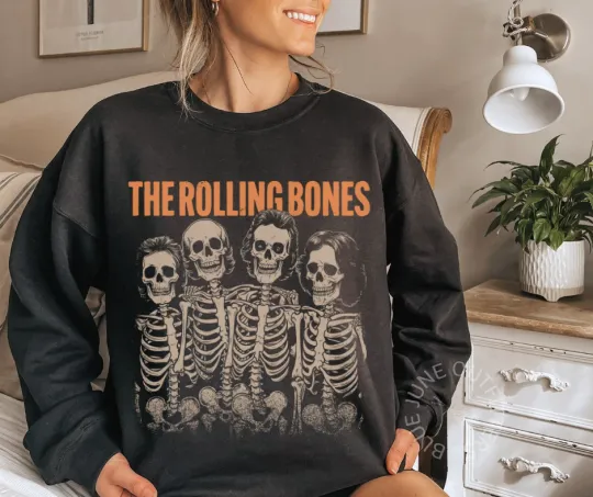 The Rolling Bones Funny Skeleton Sweatshirt