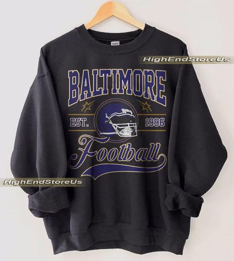 Vintage Baltimore Football sweatshirt, Football shirt,Baltimore football tshirt , Game day Football,American football tee, Game Day apparel