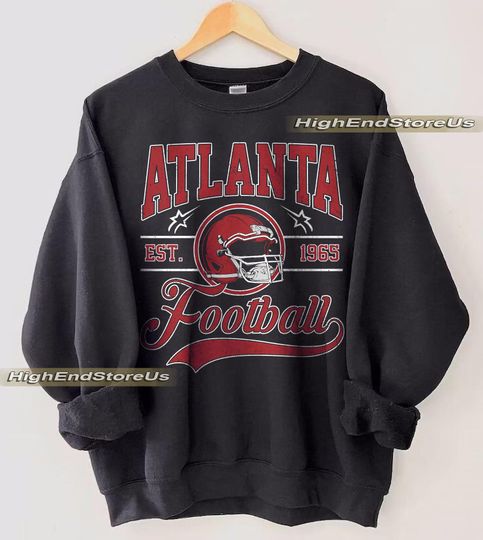 Discover Vintage Atlanta Football sweatshirt, Football shirt,Atlanta football tshirt , Game day Football,American football tee, Game Day apparel