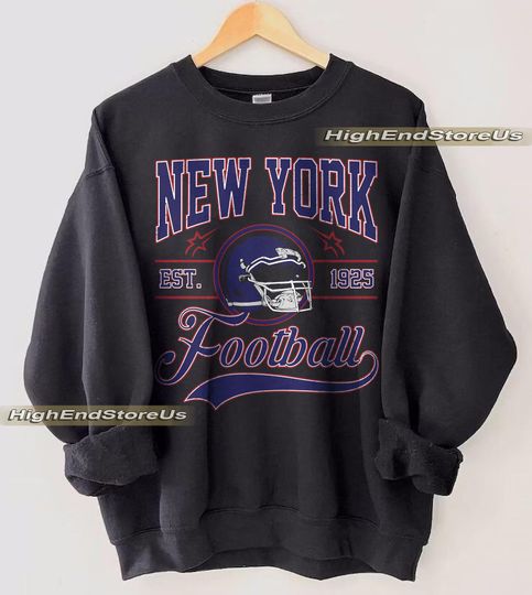 Discover Vintage New York Football sweatshirt, Football shirt,New York football tshirt, Game day Football,American football tee, Game Day apparel