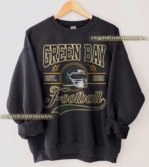Discover Vintage Green Bay Football sweatshirt, Football shirt,Green Bay football tshirt , Game day Football,American football tee, Game Day apparel