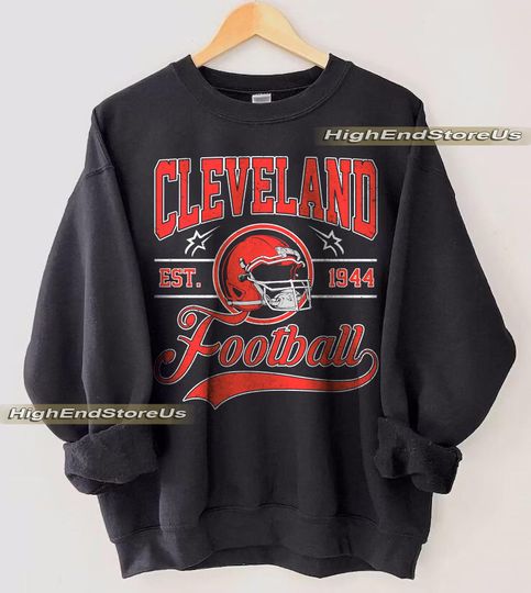 Discover Vintage Cleveland Football sweatshirt, Football shirt,Cleveland football tshirt , Game day Football,American football tee, Game Day apparel