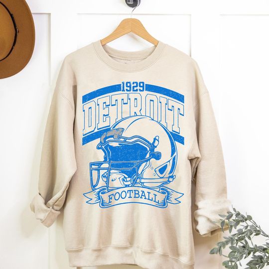 Discover Detroit Football Shirt, Detroit Football Sweatshirt, Sunday Football, Vintage Style Detroit Football shirt, Super Bowl Shirt.