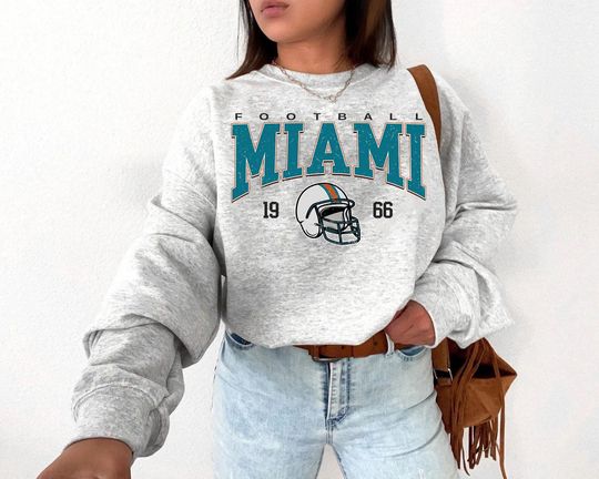 Discover Retro Miami Football Shirt, Miami Football Shirt, Miami Football Women Shirt, Miami Football Gift Shirt, Game Day Shirt.