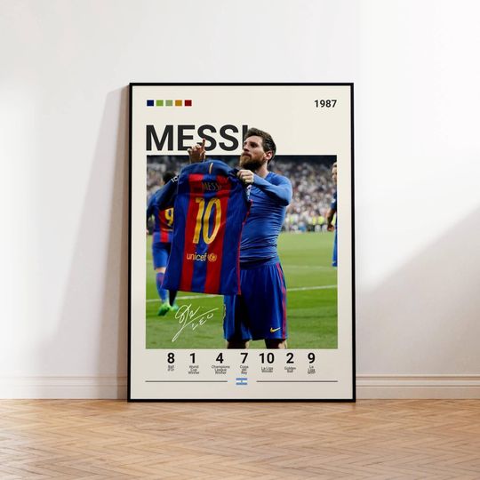 Discover Lionel Messi Poster, Barcelona Soccer Print, Messi Fan Gift, Sports Poster, Football Player Poster, Soccer Wall Art, Sports Bedroom Posters