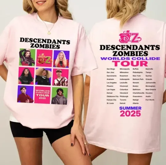 Discover Descendants Zombies World Tour Concert Summer Music Festival 2025 T-Shirt