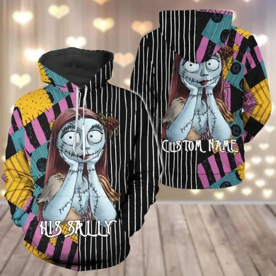 Custom Jack And Sally Couple Hoodies, His And Her