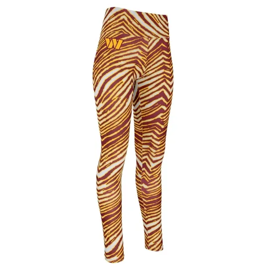 Women’s Washington Commanders Zebra Print Leggings