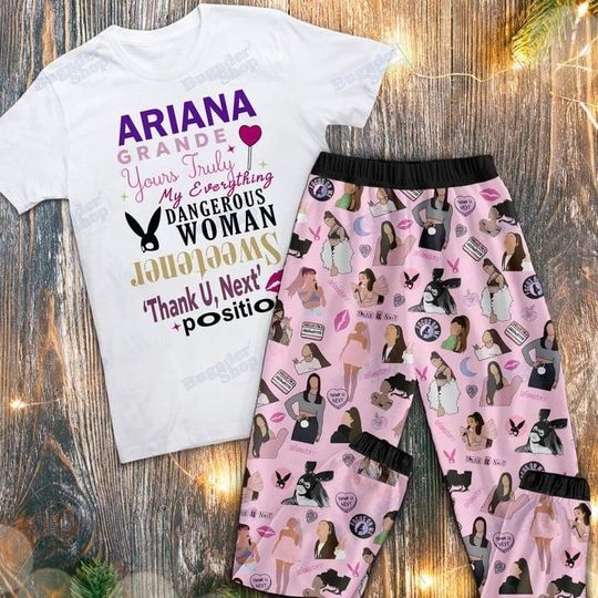 Ariana Pajamas Set,  Family Pajamas Kids, Ariana Christmas pajamas