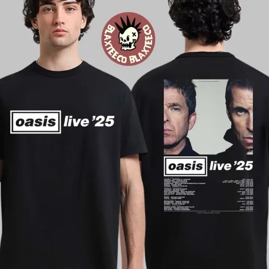 Discover Oasis Live 25 World Tour 2025 T-shirt
