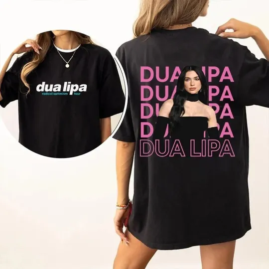 Discover Dua Lipa Inspired Concert Music Tee Unisex Streetwear 2025 T-Shirt