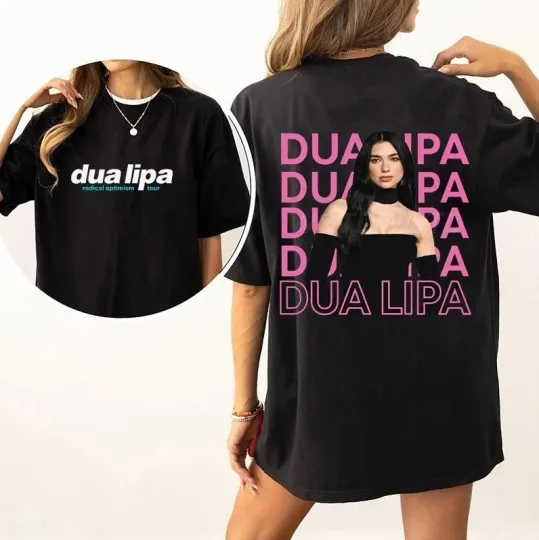 Discover Dua Lipa Inspired Concert Music Tee Unisex Streetwear 2025 T-Shirt