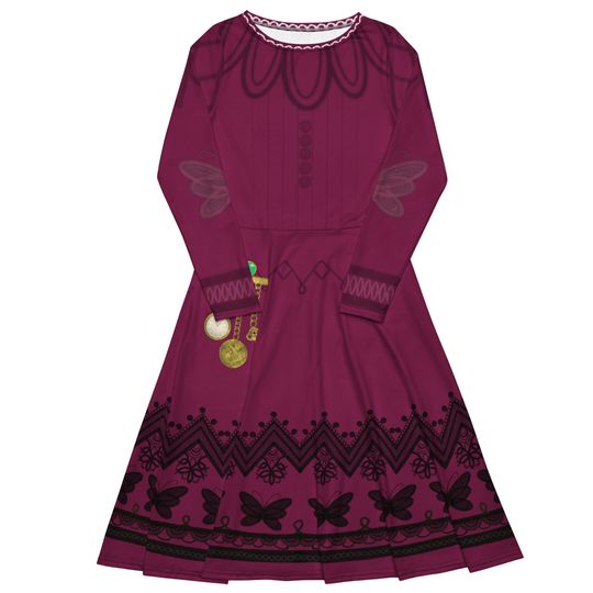 Discover Encanto Abuela Alma Madrigal Inspired Long Sleeve Midi Dress