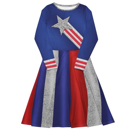 Discover Molly Miss Victory Style Long Sleeve Dresss