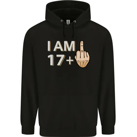 Discover 18th Birthday Hoodie for Men, Funny Offbeat 18 Year Old Apparel