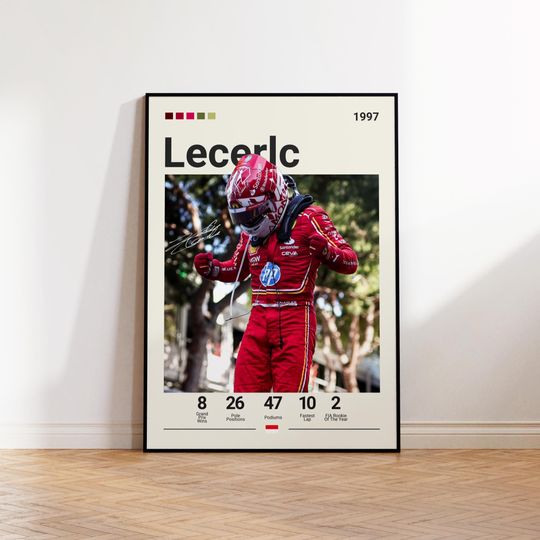 Discover Charles Leclerc Poster, Ferrari F1 Poster, Formular 1 Wall Art, F1 Racing Print, Motorsport Decor, Motorsports Wall Art, Car Racing Artwork