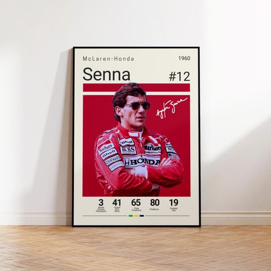 Discover Ayrton Senna Poster, McLaren F1 Poster, Formular 1 Wall Art, F1 Racing Print, Motorsport Decor, Motorsports Wall Art, Car Racing Artwork