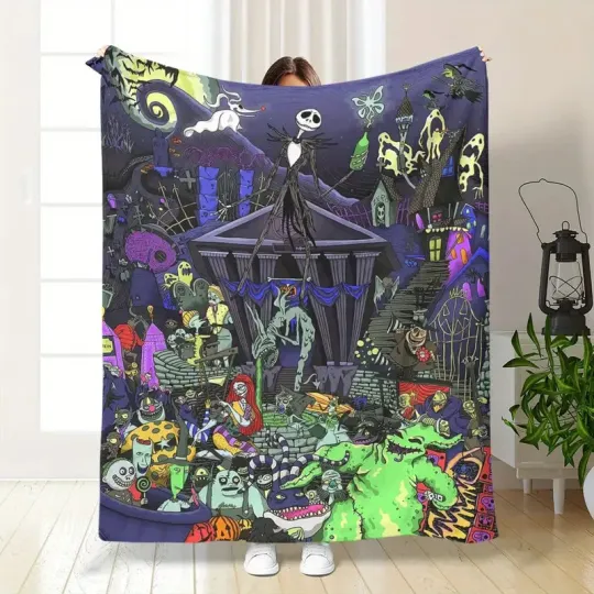 Nightmare Before Christmas Fleece Blanket