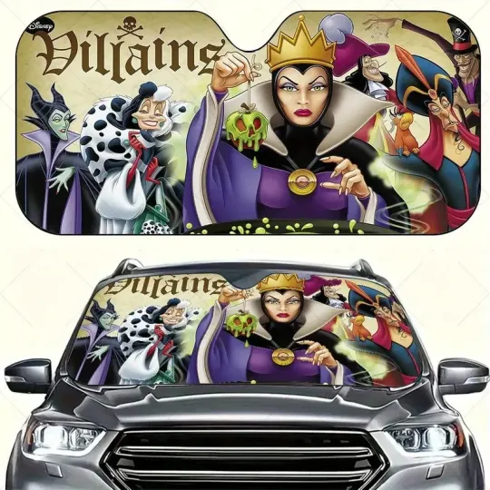 Discover Never Too Old For Villains Characters Halloween Car Windshield Sun Shade