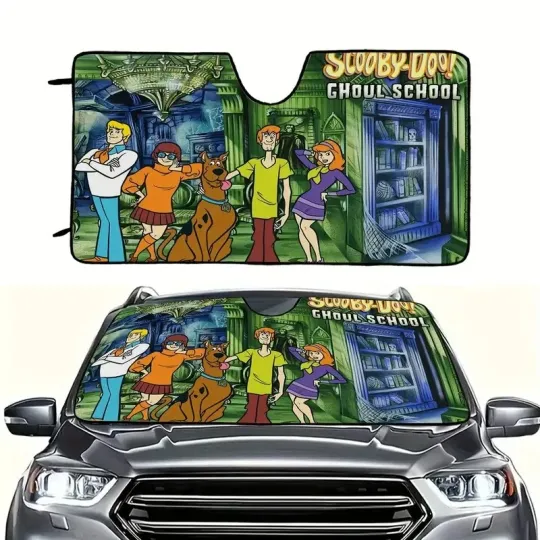 Scooby Doo & Friends Scooby Ghoul School Halloween Car Windshield Sun Shade