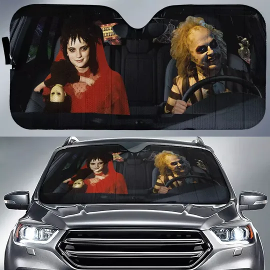Discover Beetlejuice Car Sun Shade Beetlejuice Beetlejuice Car Sunshade Horror Halloween