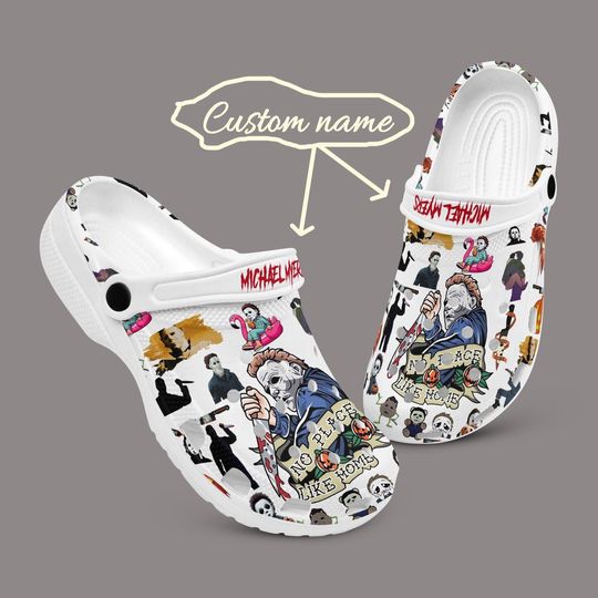Discover Horror Movie Clogs, Custom Shoes, Christmas Gifts | Halloween Custom Shoes